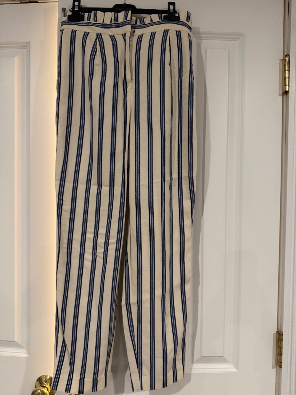 Express Paperbag waist straight leg ankle pants OOS